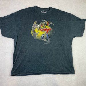 80s Tees Men's Classic Short Sleeve Transformer T-Shirt Size 4X Graphic TEE